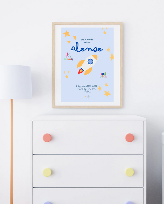 Lámina nacimiento personalizada